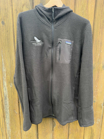 Men's R1 Air Fleece Full-Zip Hoody - WBA Logo- Black