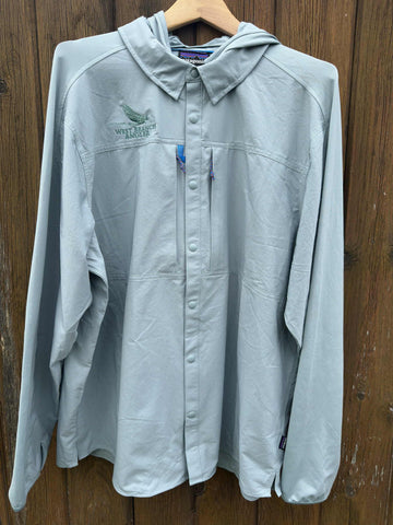 Men's River Rambler Hybrid Sun Hoody - Thermal Blue - WBA Logo