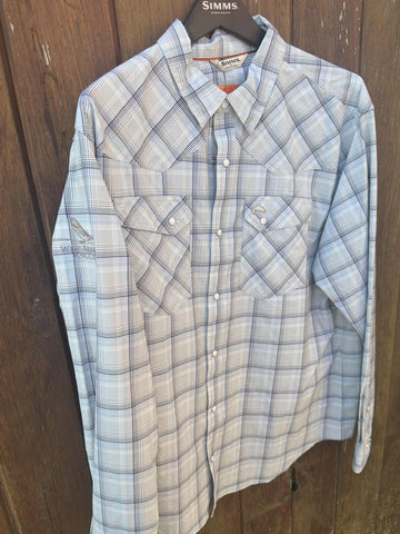 Men's WBA Logo Brackett LS Shirt - Aspen Brackett